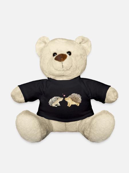 Verliebtes Igelpaar - Teddy - Schwarz