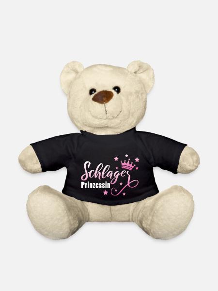 Schlagerprinzessin Schlagerfan Schlager Geschenk - Teddy - Schwarz