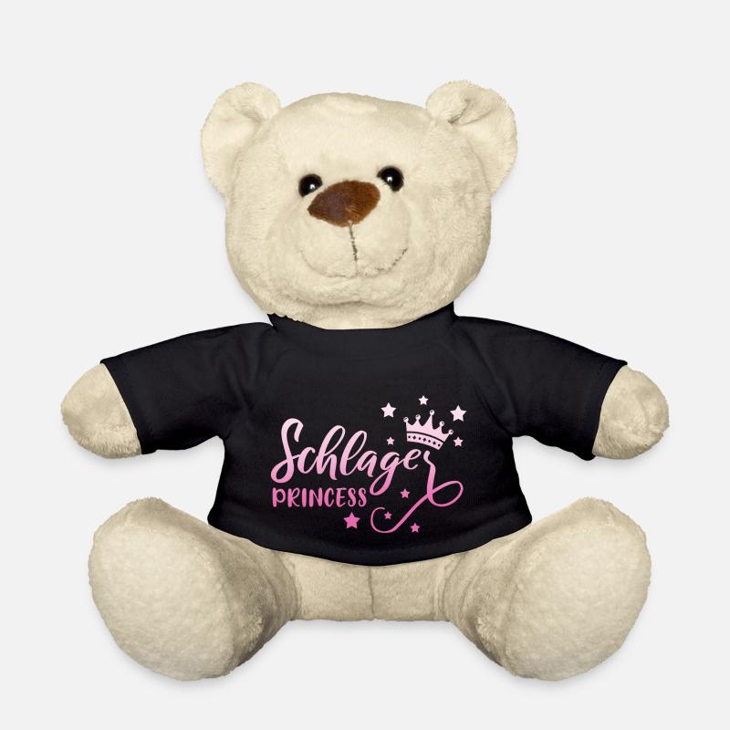 Schlagerprinzessin Schlagerfan Schlager Geschenk - Teddy - Schwarz
