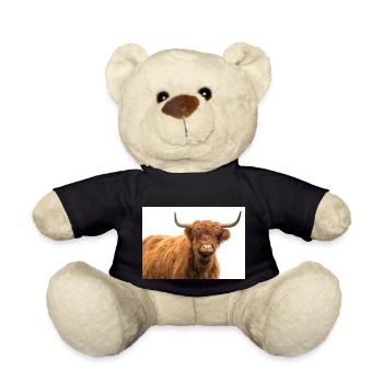 Scottish cow. Kuh. - Teddy - Schwarz - Vorne