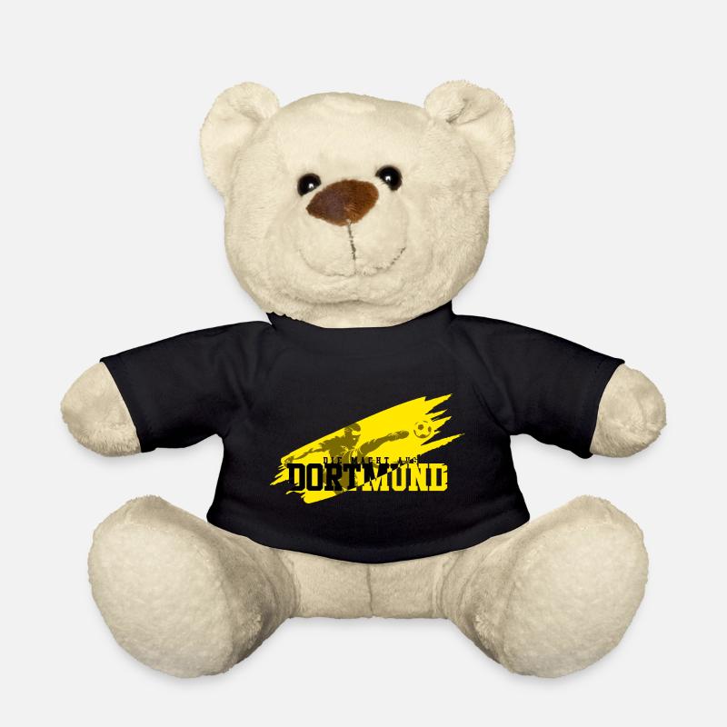 Fussball Dortmund - Teddy - Schwarz