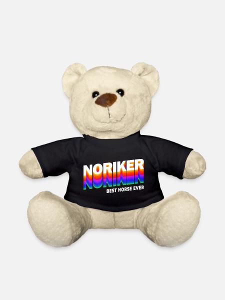 Noriker Pferde Design / Geschenkidee - Teddy - Schwarz