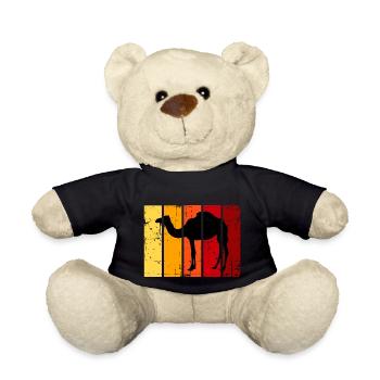 Camel Desert Safari Animal - Teddy Bear - black - Front