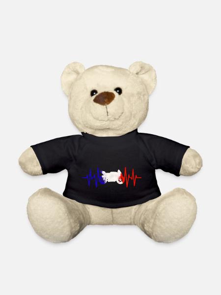Moto Heartbeat France Motorsport Love - Nounours - noir