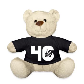 Motorsport Startnummer 46 Motorrad - Teddy - Schwarz - Vorne