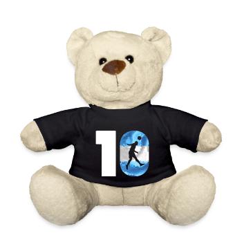 Fussball Spielernummer 10 Argentinien - Teddy - Schwarz - Vorne