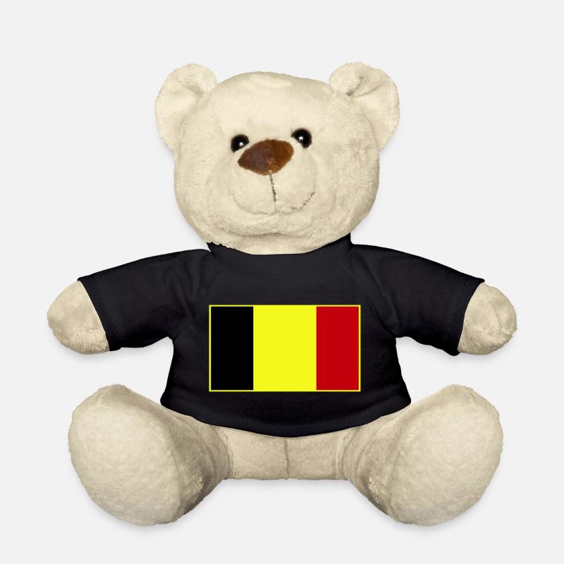 Anpassbare dreifarbige Flagge - Teddy - Schwarz