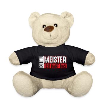 Meister | Ich bin Meister ich darf das - Teddy - Schwarz - Vorne
