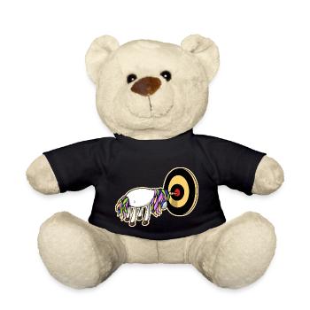 Licorne fléchette - Nounours - noir - Devant