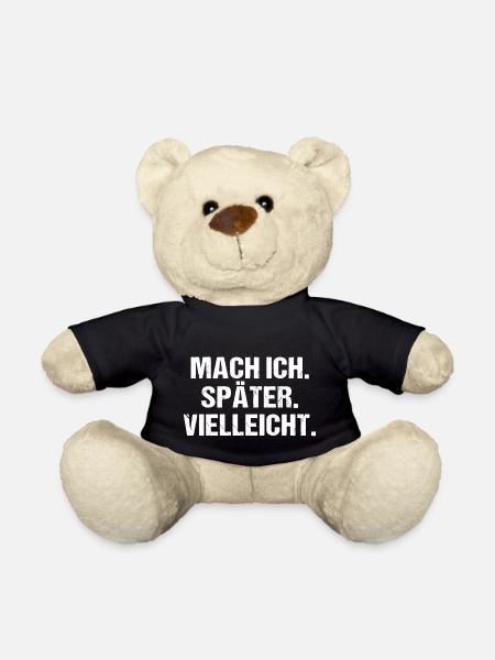 Mach Ich Später Vielleicht - Teddy - Schwarz