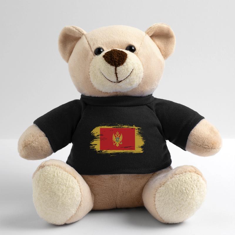 Drapeau vintage du Monténégro Nounours