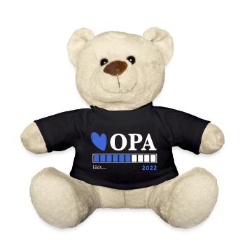 Opa 2022 - lädt, Geschenk für werdenden Opa - Teddy - Schwarz - Vorne