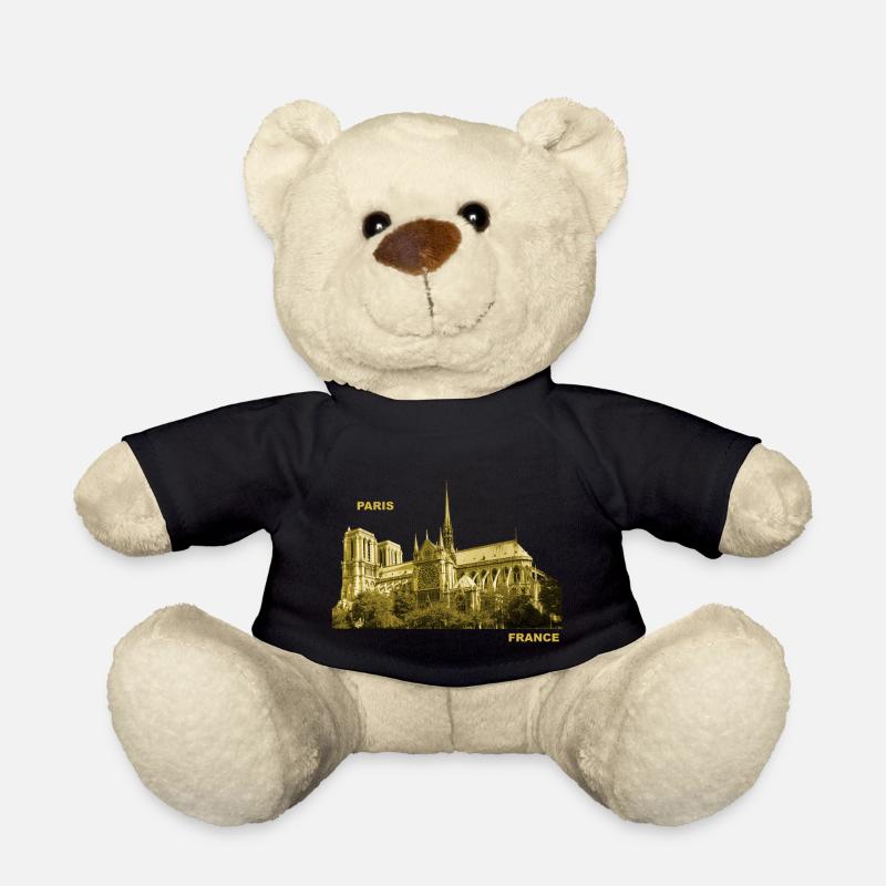 Frankreich Paris Hauptstadt Notre Dame Wahrzeichen - Teddy - Schwarz