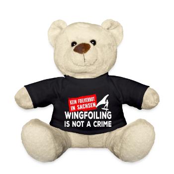 Wing Foiling Verbot Sachsen Surf Surfing Surfer - Teddy - Schwarz - Vorne