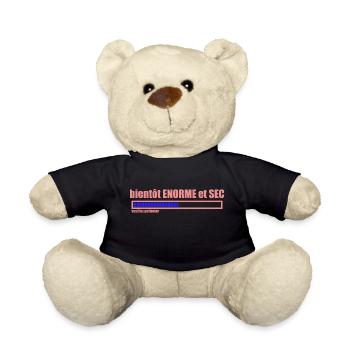 bientôt ENORME et SEC - Nounours - noir - Devant