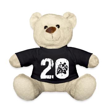 Motorcycle 20 Motorcyclist Moto - Teddy Bear - black - Front