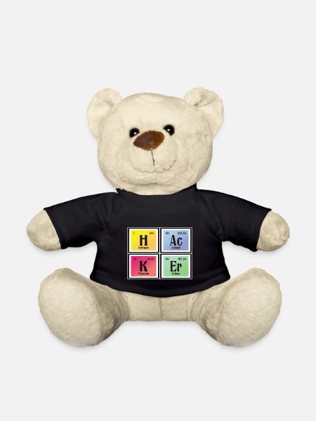 | hacker Tableau périodique des éléments - Nounours - noir