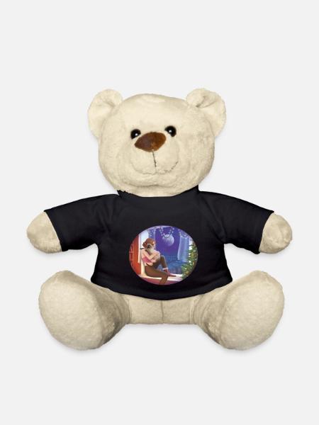 Cuddly cat and wife - family - friend - Teddy Bear - black