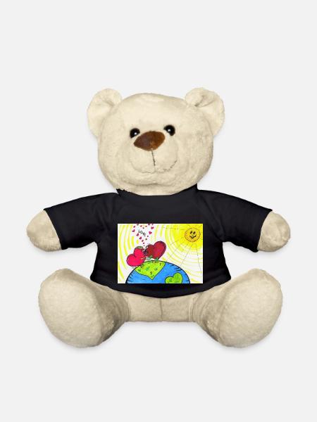 Liebe - Teddy - Schwarz