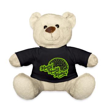 mental health matters quote - Teddy Bear - black - Front