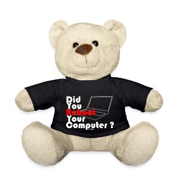Did you reboot your computer? IT TECH - Nounours - noir - Devant