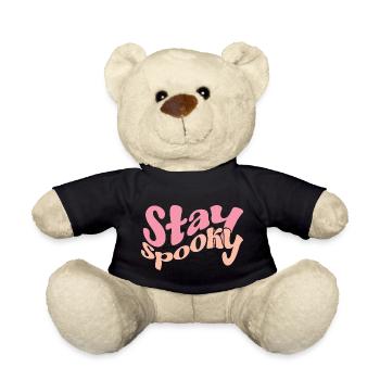 Halloween PNG PINK STAY SPOOKY WEB - Teddy Bear - black - Front