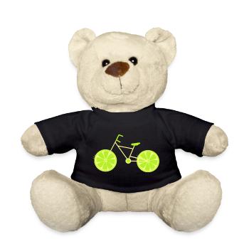 Fahrrad grün Radfahrer Fahrrad fahren grün - Teddy - Schwarz - Vorne