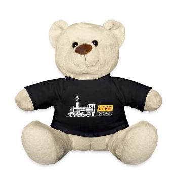 Live Steam - Steam Locomotive - Teddy Bear - black - Front