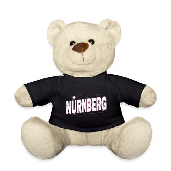 Nuremberg Allemagne Ville Police Home Love - Nounours - noir - Devant