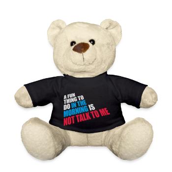 not talk to me - Teddy - Schwarz - Vorne