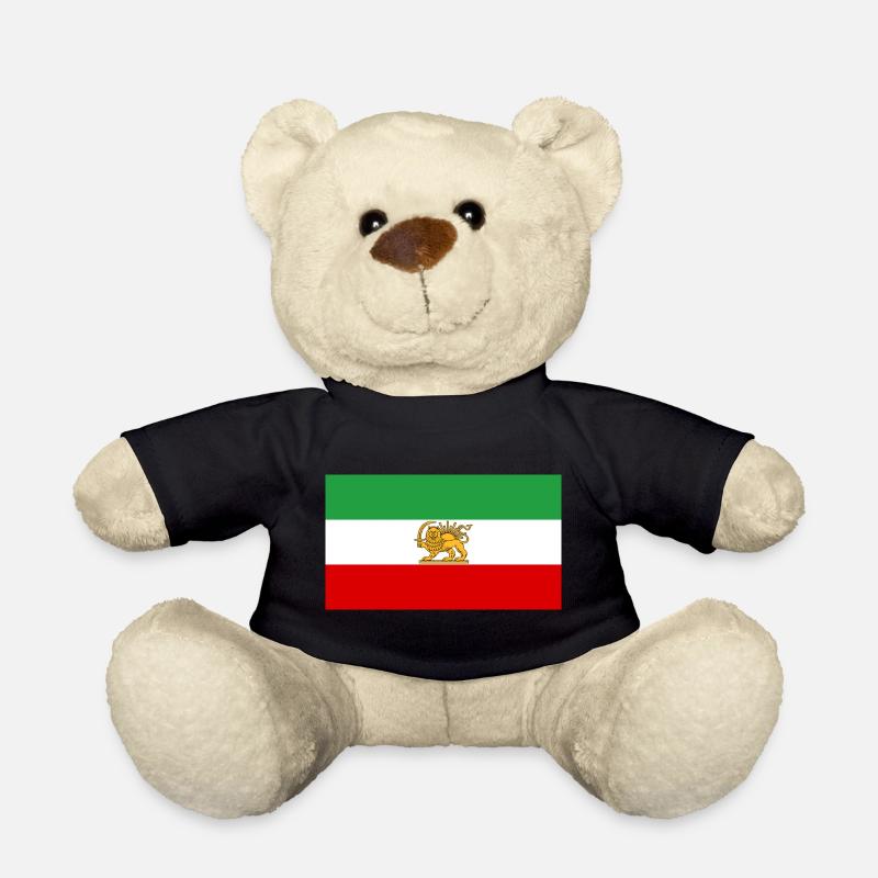 Lion and Sun Iran Flag - Teddy - Schwarz