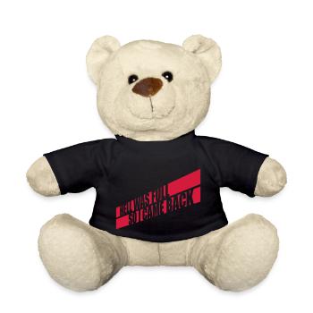 hell was full Quote - Teddy Bear - black - Front