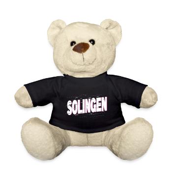 Solingen Germany City Font Home Love - Teddy Bear - black - Front