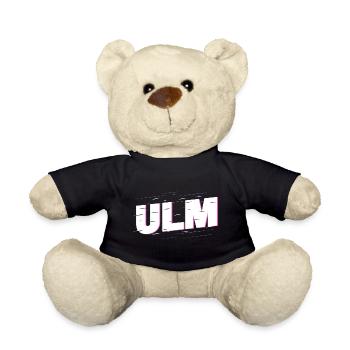 Ulm Deutschland Stadt Schrift Heimat Liebe - Teddy - Schwarz - Vorne