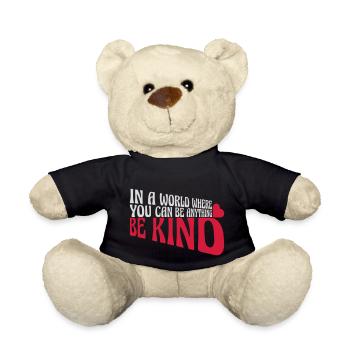 you can be kind - Teddy Bear - black - Front
