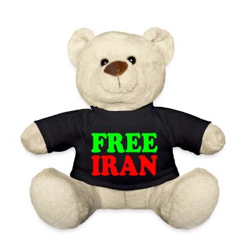 Free iran - Teddy - Schwarz - Vorne