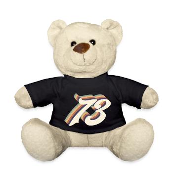 73ème anniversaire vintage - Nounours - noir - Devant