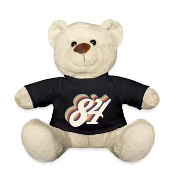 84th anniversary vintage - Teddy Bear - black - Front