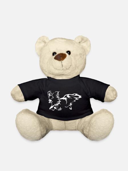 Papillon "Black Edition" - Teddy - Schwarz