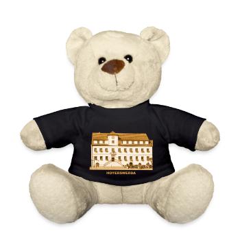 Hoyerswerda Rathaus Hoywoy Oberlausitz Sachsen - Teddy - Schwarz - Vorne