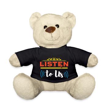 HÖREN SIE UNS ZU - Teddy - Schwarz - Vorne