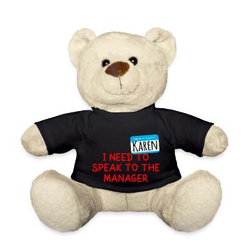 I Need to Speak To The Manager - Karen Halloween - Teddy Bear - black - Front