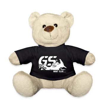 Biker Motorradfahrer Geschenk Boxermotor - Teddy - Schwarz - Vorne