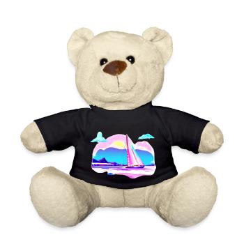 Sailing Sailing Sailing Sailing Sailing boat - Teddy Bear - black - Front