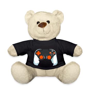 Gamer Controller Gaming Gaming Gamer Jeu vidéo - Nounours - noir - Devant