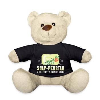Soap-perstar – A Celebrity Bar Of Soap Soapmaking - Teddy - Schwarz - Vorne
