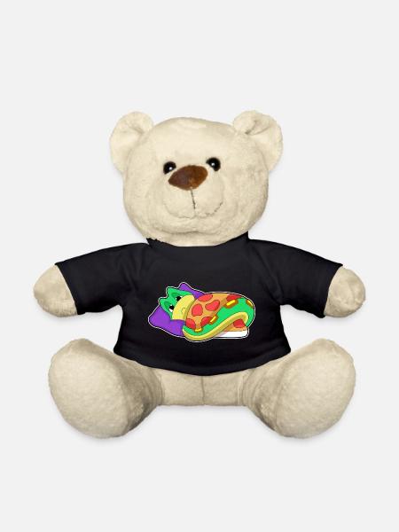 Schlange Schlafen Decke - Teddy - Schwarz