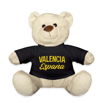 Valencia España Retro Font - Teddy Bear - black - Front