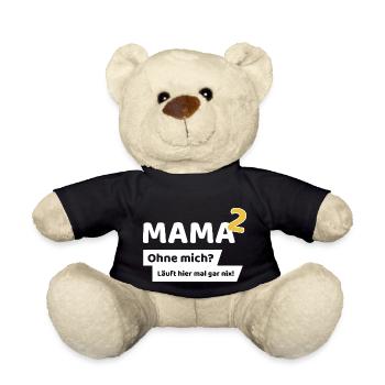 Mama hoch 2 - Teddy - Schwarz - Vorne