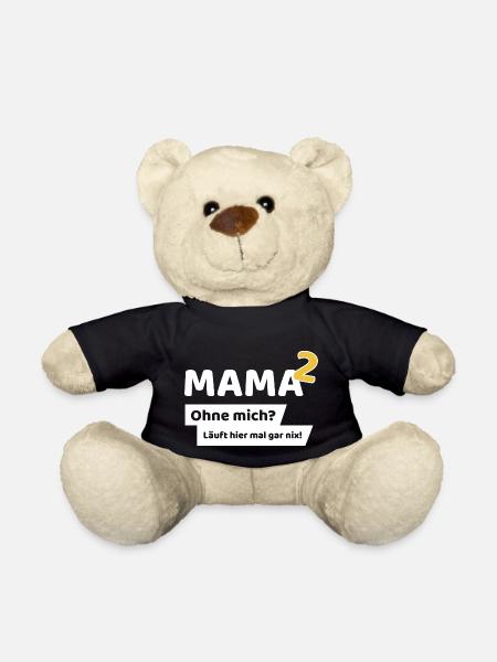 Mama hoch 2 - Teddy - Schwarz